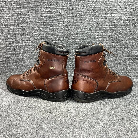 LaCrosse 8" Quad Comfort 4x8 Boots Men's 16 Brown Leather Waterproof Plain Toe - Picture 9 of 15